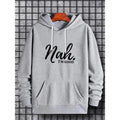 Letter Print Drawstring Pocket Regular Fit Casual - Adult & Kids T-Shirts, Sweatshirts & Hoodies apparel design preview 1