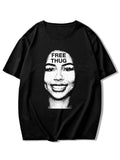 Regular Fit Face Print Casual Comfy Round Neck Short - Adult & Kids T-Shirts, Sweatshirts & Hoodies apparel design preview 1