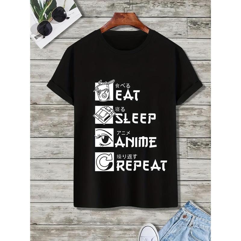 Short Sleeve Round Neck Japanese Print Casual Regular - Adult & Kids T-Shirts, Sweatshirts & Hoodies apparel design preview 1