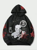 Star Print Drawstring Regular Fit Casual Hooded Fall - Adult & Kids T-Shirts, Sweatshirts & Hoodies apparel design preview 1