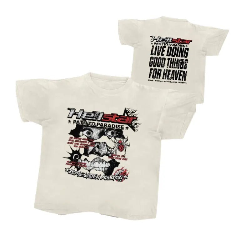Summer Distressed Face Letter Print Casual Sizes S - Adult & Kids T-Shirts, Sweatshirts & Hoodies apparel design preview 1
