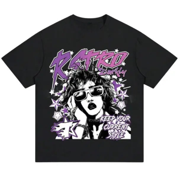 Summer Letter Character Street Trend Print Round Neck - Adult & Kids T-Shirts, Sweatshirts & Hoodies apparel design preview 1