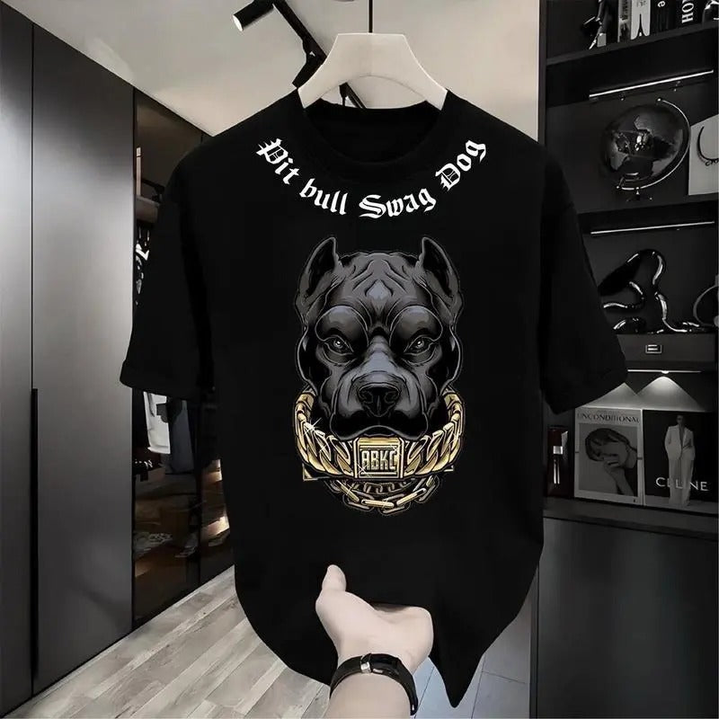 Bold Fierce Dog Print Made Cotton. Casual Loose Fit - Adult & Kids T-Shirts, Sweatshirts & Hoodies apparel design preview 1