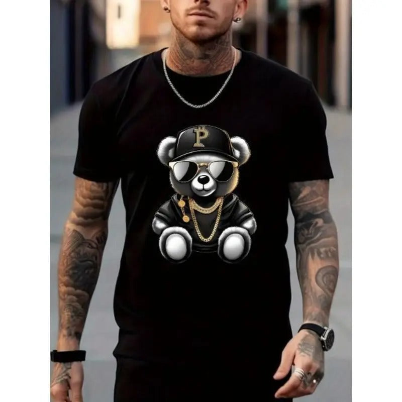Sunglasses Bear Print Short Sleeve Crew Neck Summer - Adult & Kids T-Shirts, Sweatshirts & Hoodies apparel design preview 1