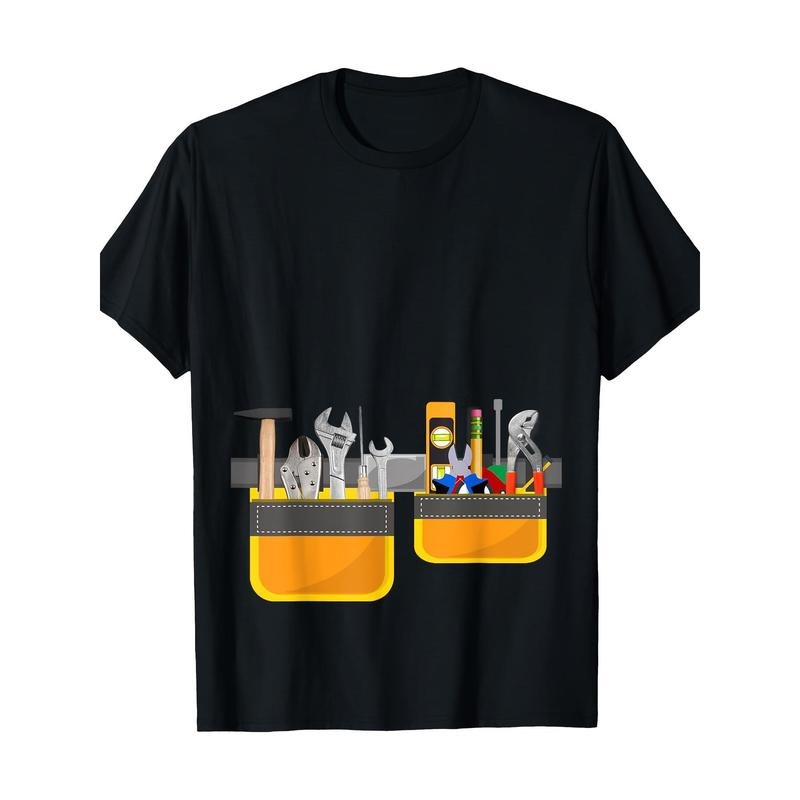 Tool Belt Simple Builder Construction 220g Made Usa - Adult & Kids T-Shirts, Sweatshirts & Hoodies apparel design preview 1
