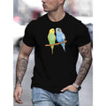 Two Birds Standing Pattern Print Casual Short Sleeve - Adult & Kids T-Shirts, Sweatshirts & Hoodies apparel design preview 1