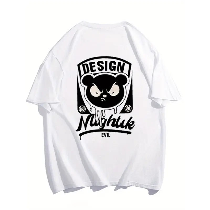 100% Cotton Bear Print Casual Short Sleeve Summer - Adult & Kids T-Shirts, Sweatshirts & Hoodies apparel design preview 1
