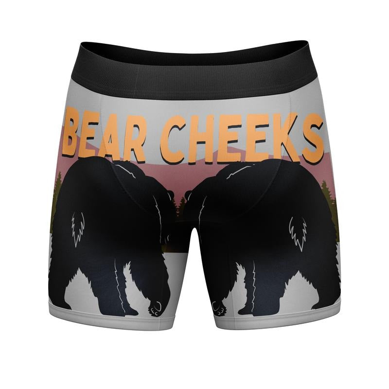 Bear Cheeks Boxer Briefs Funny Novelty Underwear - Adult & Kids T-Shirts, Sweatshirts & Hoodies apparel design preview 1