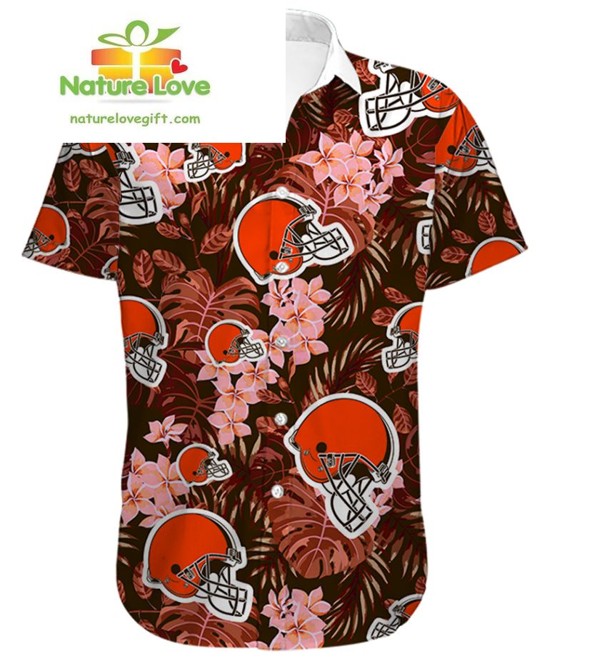 Cleveland Browns Hawaiian for Men Tropical Design - Adult & Kids T-Shirts, Sweatshirts & Hoodies apparel design preview 1
