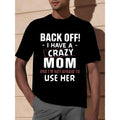 Crazy Mom Hilarious Print Short Sleeve Crew Neck - Adult & Kids T-Shirts, Sweatshirts & Hoodies apparel design preview 1