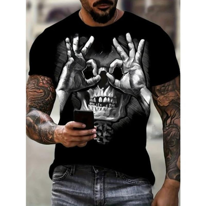 Skull Print Casual Streetwear Stretch Comfort Unique - Adult & Kids T-Shirts, Sweatshirts & Hoodies apparel design preview 1