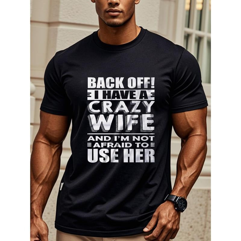 Funny I Have Crazy Wife Husband Crew Neck Graphicng - Adult & Kids T-Shirts, Sweatshirts & Hoodies apparel design preview 1