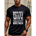 Funny I Have Crazy Wife Husband Crew Neck Graphicng - Adult & Kids T-Shirts, Sweatshirts & Hoodies apparel design preview 1