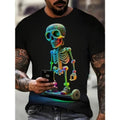 Skeleton Print Crew Neck Soft Slight Stretch - Adult & Kids T-Shirts, Sweatshirts & Hoodies apparel design preview 1