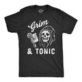 Grim Tonic Funny Spooky Halloween Reaper Mixed Drink - Adult & Kids T-Shirts, Sweatshirts & Hoodies apparel design preview 1