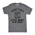 Im Fitness Whiskey My Mouth Funny Sarcastic Drinking - Adult & Kids T-Shirts, Sweatshirts & Hoodies apparel design preview 1
