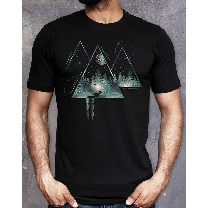 Nature Forest Trees Mountain Adventure Hiking Camping - Adult & Kids T-Shirts, Sweatshirts & Hoodies apparel design preview 1