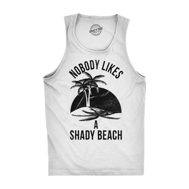 Shady Beach Funny Cool Sleeveless Gym Workout Novelty - Adult & Kids T-Shirts, Sweatshirts & Hoodies apparel design preview 1