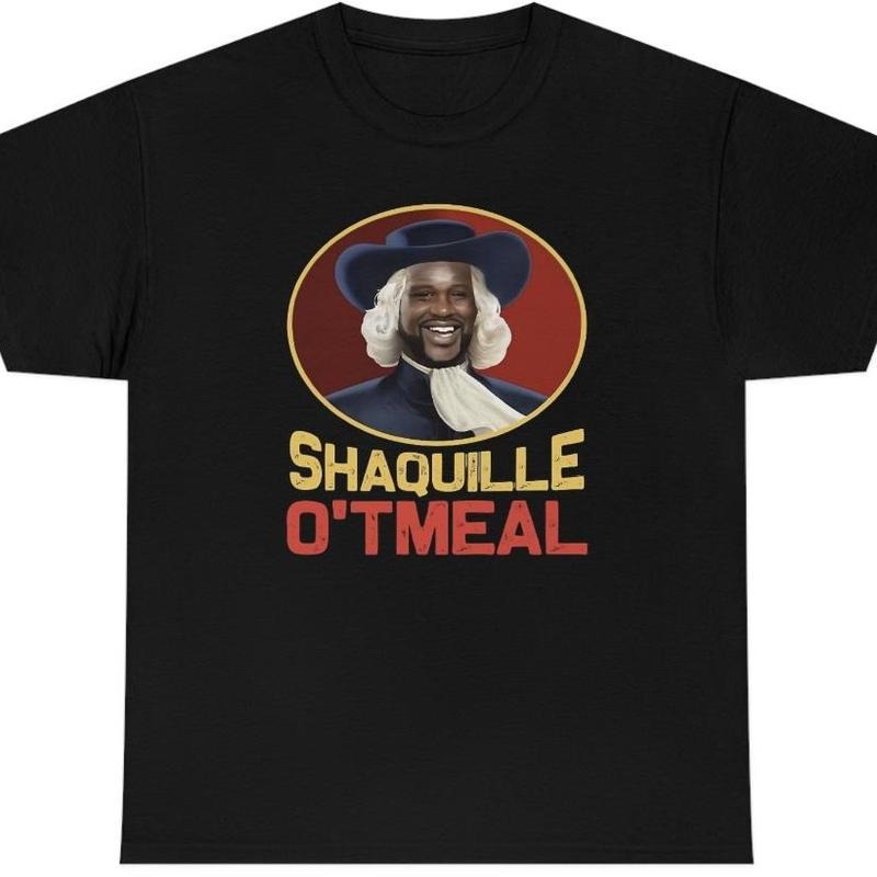 Shaquille O'Tmeal Funny Shaq O Neal Oatmeal Styled - Adult & Kids T-Shirts, Sweatshirts & Hoodies apparel design preview 1