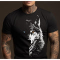 Wolf Head Print Boyfriend Husband 3D Him Made USA - Adult & Kids T-Shirts, Sweatshirts & Hoodies apparel design preview 1