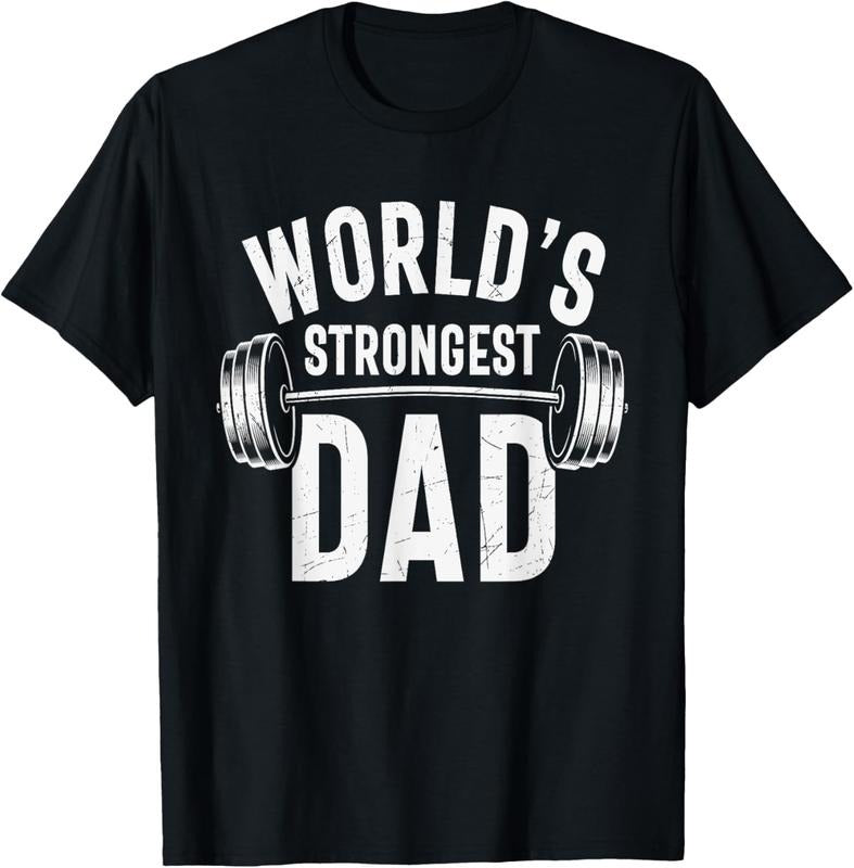 World'S Strongest Dad Workout Training Gym - Adult & Kids T-Shirts, Sweatshirts & Hoodies apparel design preview 1