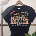 Mental Health Matters Teacher Awareness Anxiety - Adult & Kids T-Shirts, Sweatshirts & Hoodies apparel design preview 1