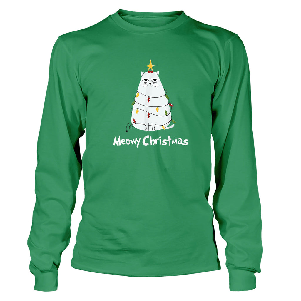 Meow Christmas - Adult & Kids T-Shirts, Sweatshirts & Hoodies apparel design preview 1
