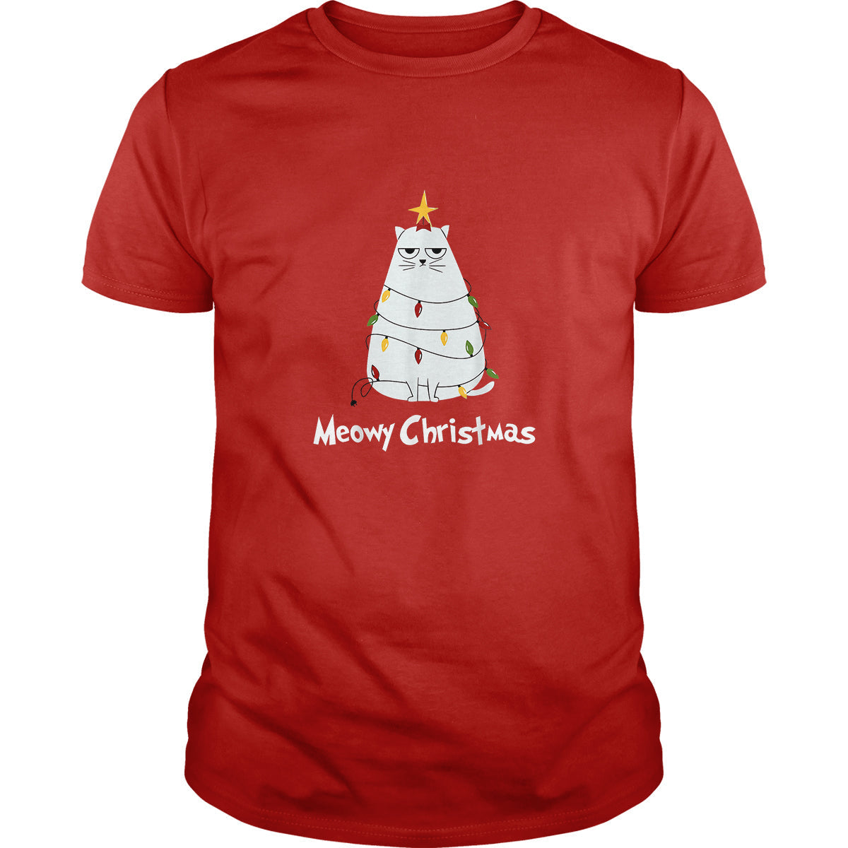 Meow Christmas - Adult & Kids T-Shirts, Sweatshirts & Hoodies apparel design preview 1