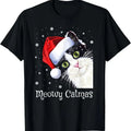 Meowy Catmas Happy New Year Cat Lover Ugly - Adult & Kids T-Shirts, Sweatshirts & Hoodies apparel design preview 1