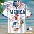 Merican Chicken Beer Hawaiian - Adult & Kids T-Shirts, Sweatshirts & Hoodies apparel design preview 1