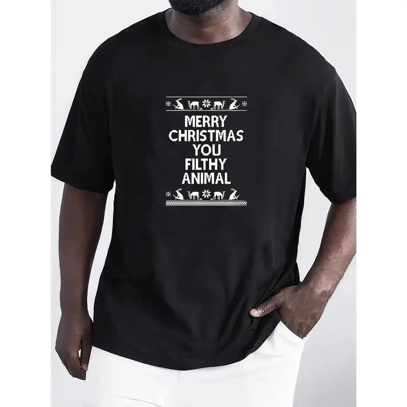 Merry Letter Pattern Summer Outdoor Chic Crew Neck - Adult & Kids T-Shirts, Sweatshirts & Hoodies apparel design preview 1
