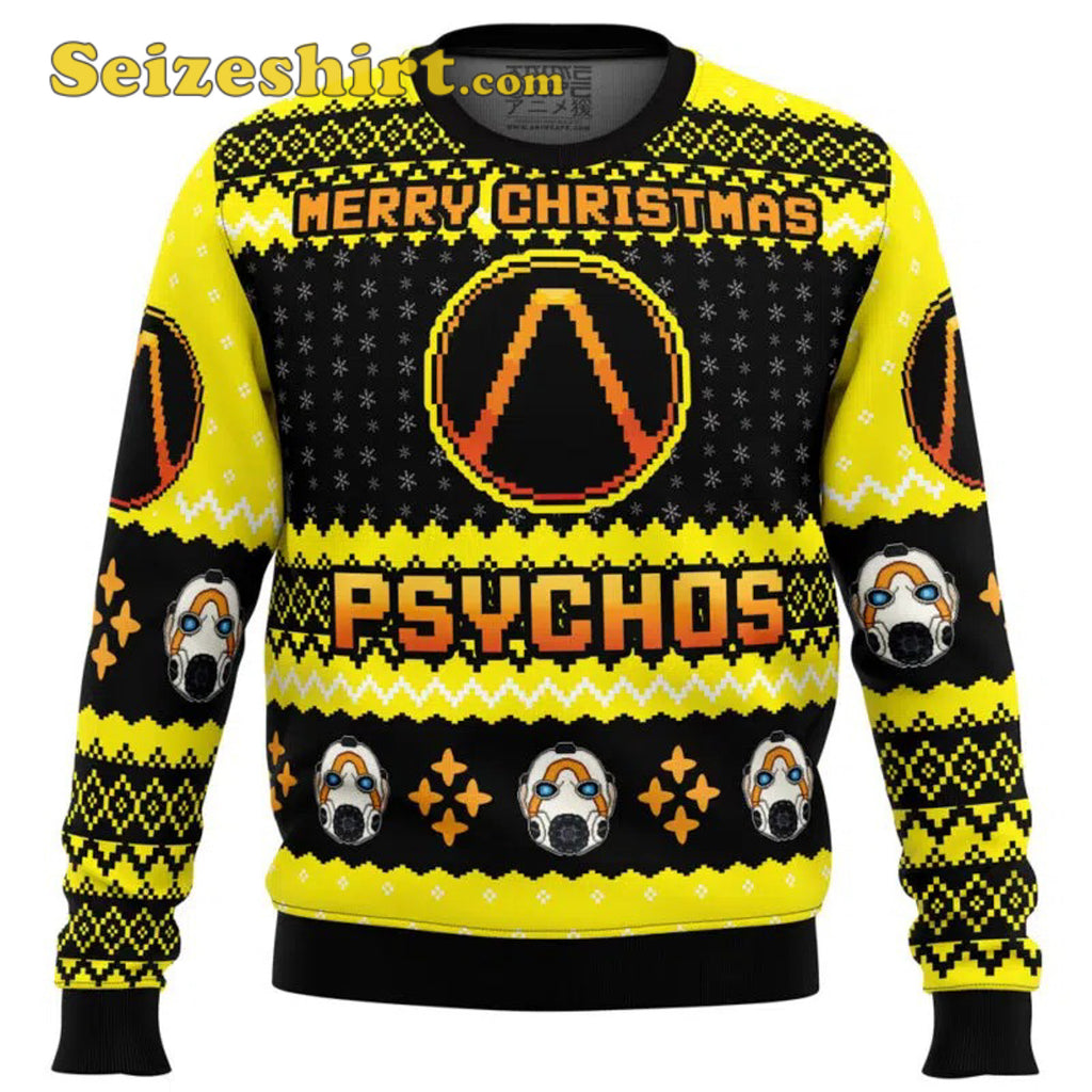 Merry Christmas Psychos Borderlands Boys Christmas Sweater - Holiday Gift product image