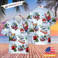 Merry Christmas Shark Hawaiian - Adult & Kids T-Shirts, Sweatshirts & Hoodies apparel design preview 1