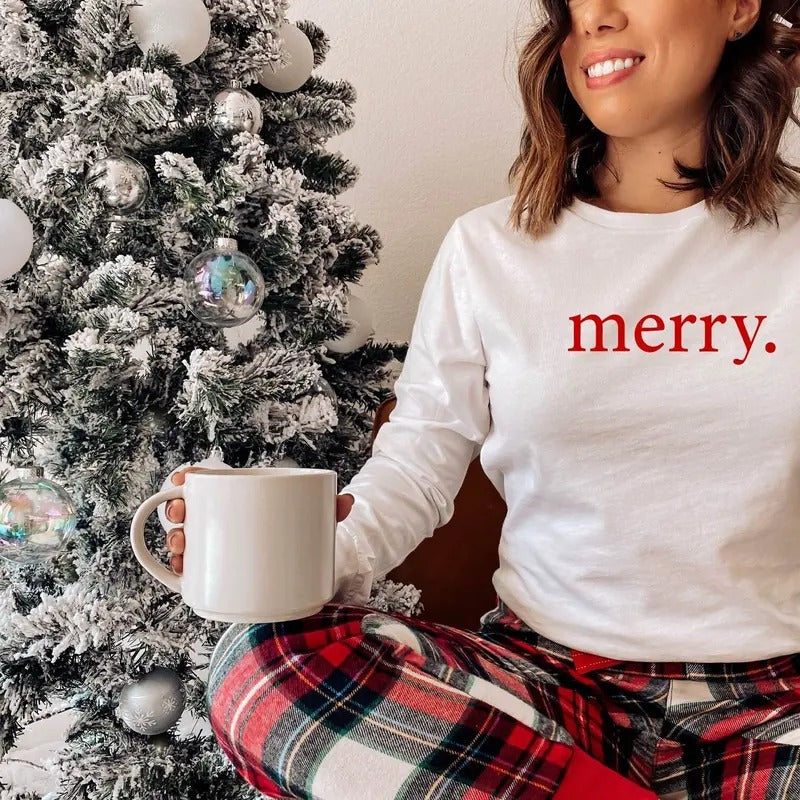 Merry Party Cute Top Xmas Cotton Polyester - Adult & Kids T-Shirts, Sweatshirts & Hoodies apparel design preview 1