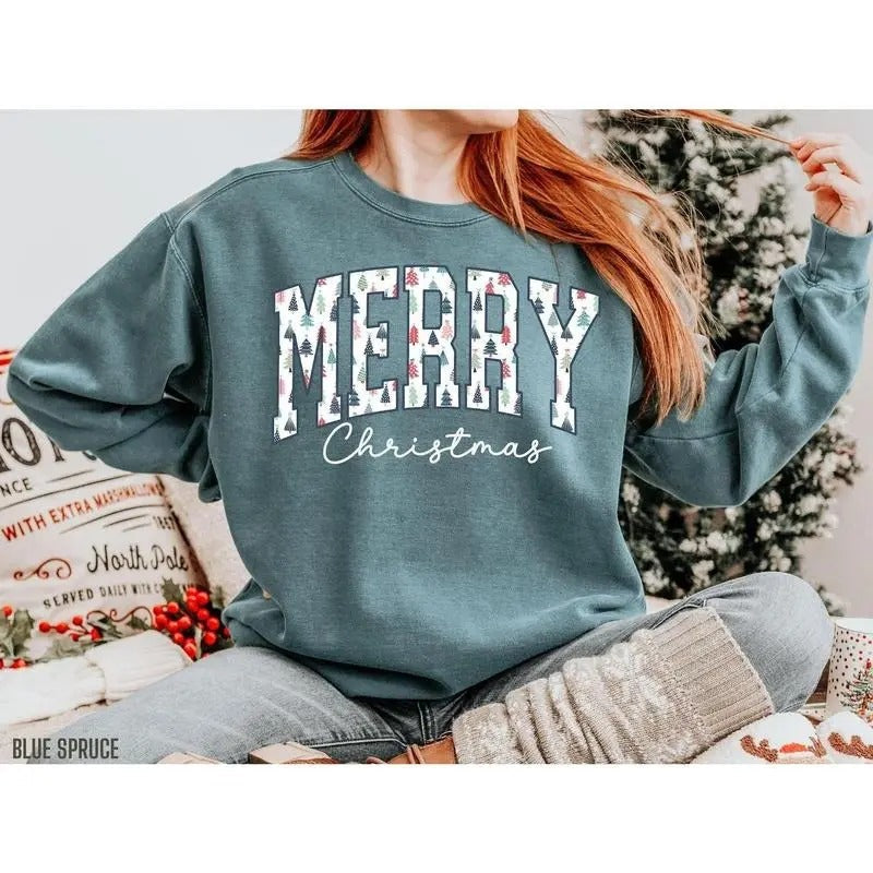 Merry Cute Xmas Cozy Winter Cotton Womenswear - Adult & Kids T-Shirts, Sweatshirts & Hoodies apparel design preview 1