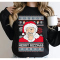 Merry Rizzmas Ugly Funny Santa - Adult & Kids T-Shirts, Sweatshirts & Hoodies apparel design preview 1