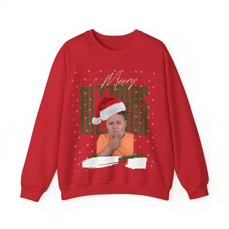Merry Rizzmas Rizzler Jumper Festive Xmas Winter Cozy - Adult & Kids T-Shirts, Sweatshirts & Hoodies apparel design preview 1