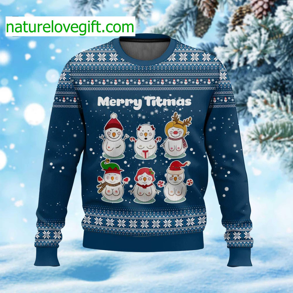 Merry Titmas Ugly Christmas Sweater - Holiday Gift product image