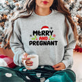 Merry Pregnant Pregnancy Announcement Maternity Funny - Adult & Kids T-Shirts, Sweatshirts & Hoodies apparel design preview 1