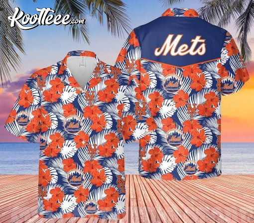 New York Mets Baseball Hawaii Summer Hawaiian - Adult & Kids T-Shirts, Sweatshirts & Hoodies apparel design preview 1