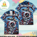 Metallica 2026 Tour Hawaiian Beach Shorts Nissan - Adult & Kids T-Shirts, Sweatshirts & Hoodies apparel design preview 1