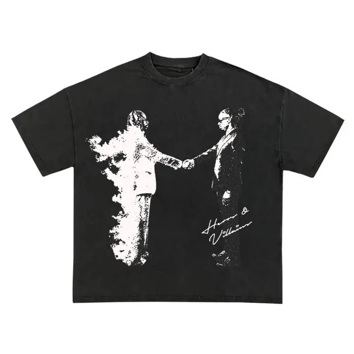 Metro Boomin "Heroes Villains" Dyed - Adult & Kids T-Shirts, Sweatshirts & Hoodies apparel design preview 1