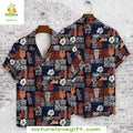 MLB Hawaiian Mets Paisley Orange Stylish Baseball - Adult & Kids T-Shirts, Sweatshirts & Hoodies apparel design preview 1