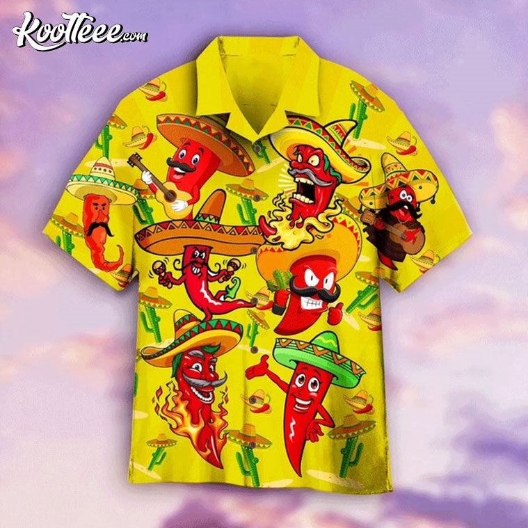 Mexican Chili Cinco De Mayo Aloha Hawaiian - Adult & Kids T-Shirts, Sweatshirts & Hoodies apparel design preview 1
