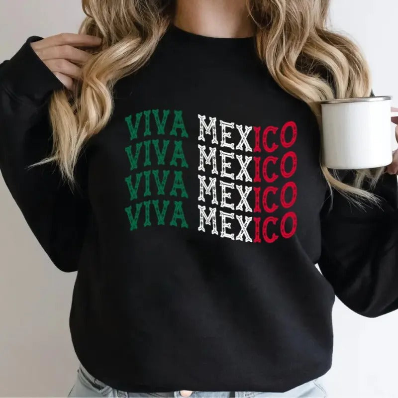 Mexican Independence Day Mexico Fiesta Viva September - Adult & Kids T-Shirts, Sweatshirts & Hoodies apparel design preview 1