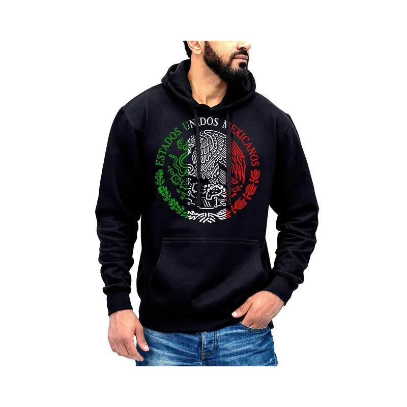 Mexico Coat Arms Sueter Con Capucha Y Escudo Nacional - Adult & Kids T-Shirts, Sweatshirts & Hoodies apparel design preview 1