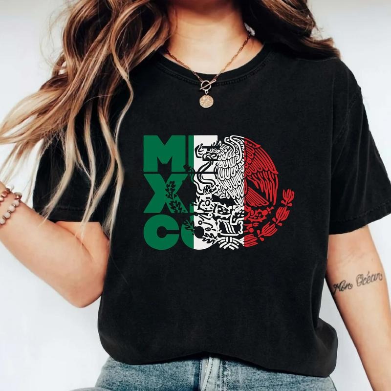 Mexico Flag Independencia De Mexican Festival - Adult & Kids T-Shirts, Sweatshirts & Hoodies apparel design preview 1