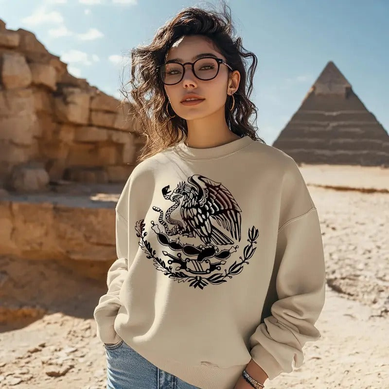 Mexico Mexican Eagle Comfortable Cotton Printed Soft - Adult & Kids T-Shirts, Sweatshirts & Hoodies apparel design preview 1