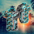 Miami Dolphins Hawaiian with Palm Tree Design 959398 - Adult & Kids T-Shirts, Sweatshirts & Hoodies apparel design preview 1