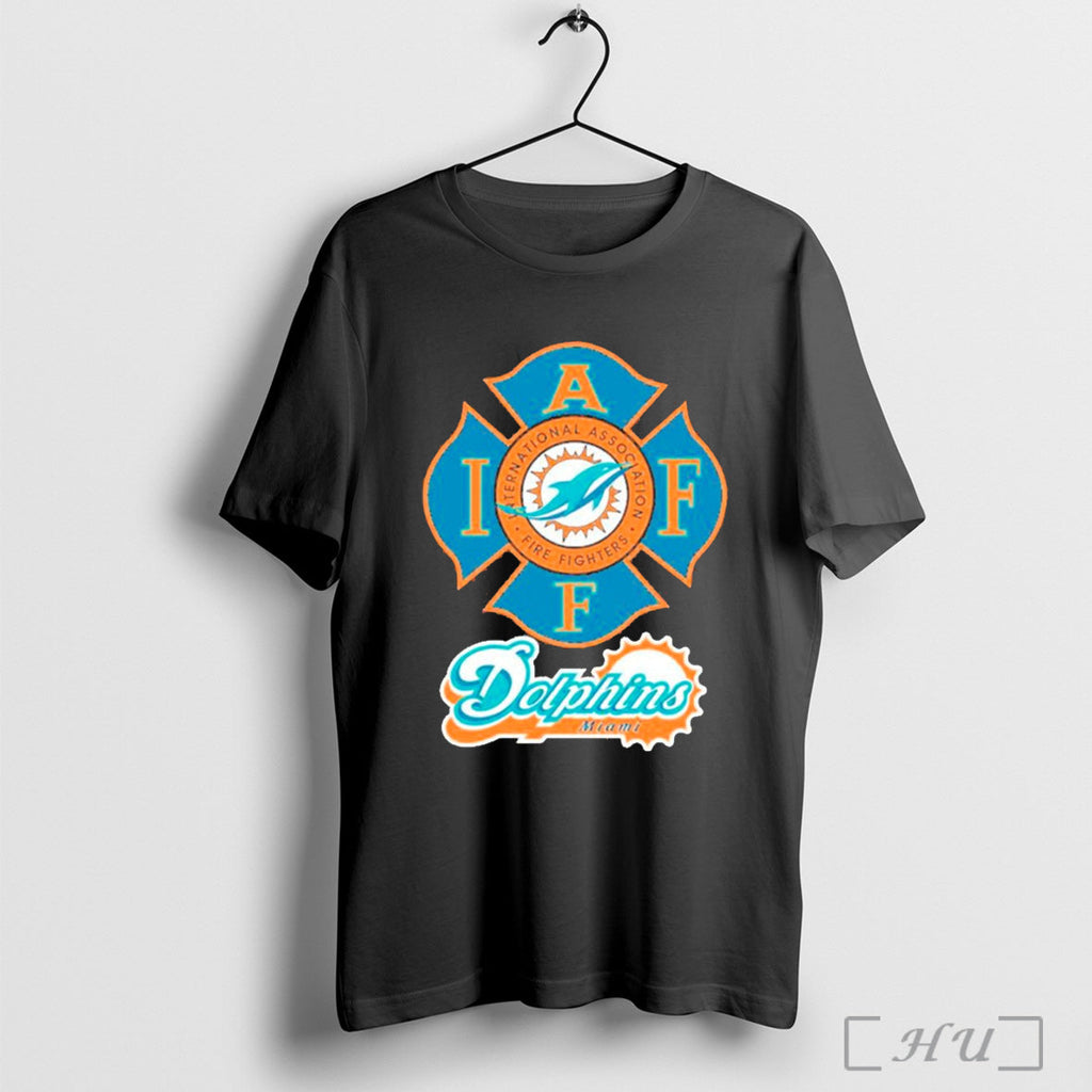 Miami Dolphins International Association Fire - Adult & Kids T-Shirts, Sweatshirts & Hoodies apparel design preview 1